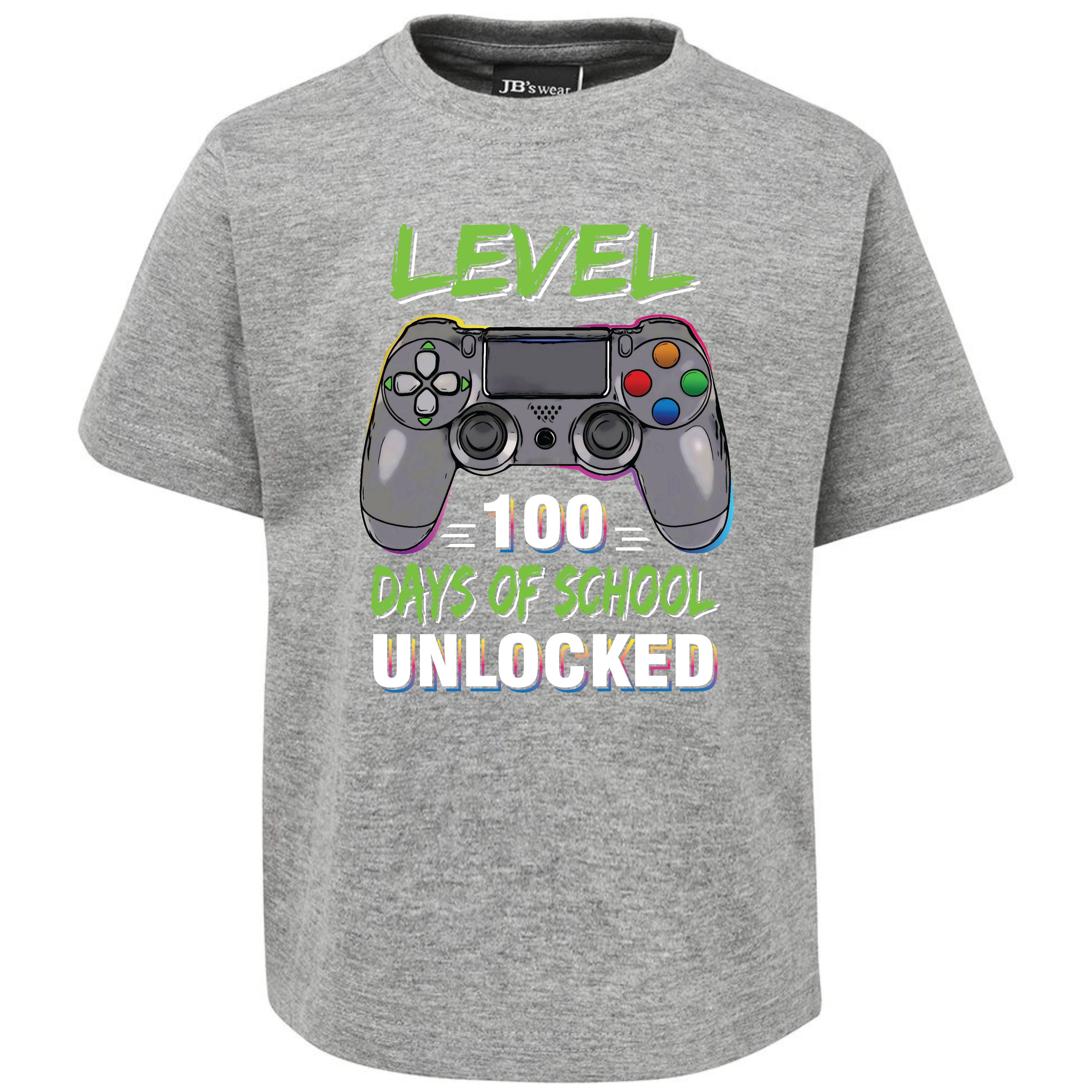 LEVEL 100 DAYS OF SCHOOL UNLOCKED TSHIRT