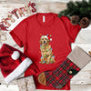 GOLDEN RETRIEVER CHRISTMAS LIGHTS TSHIRT