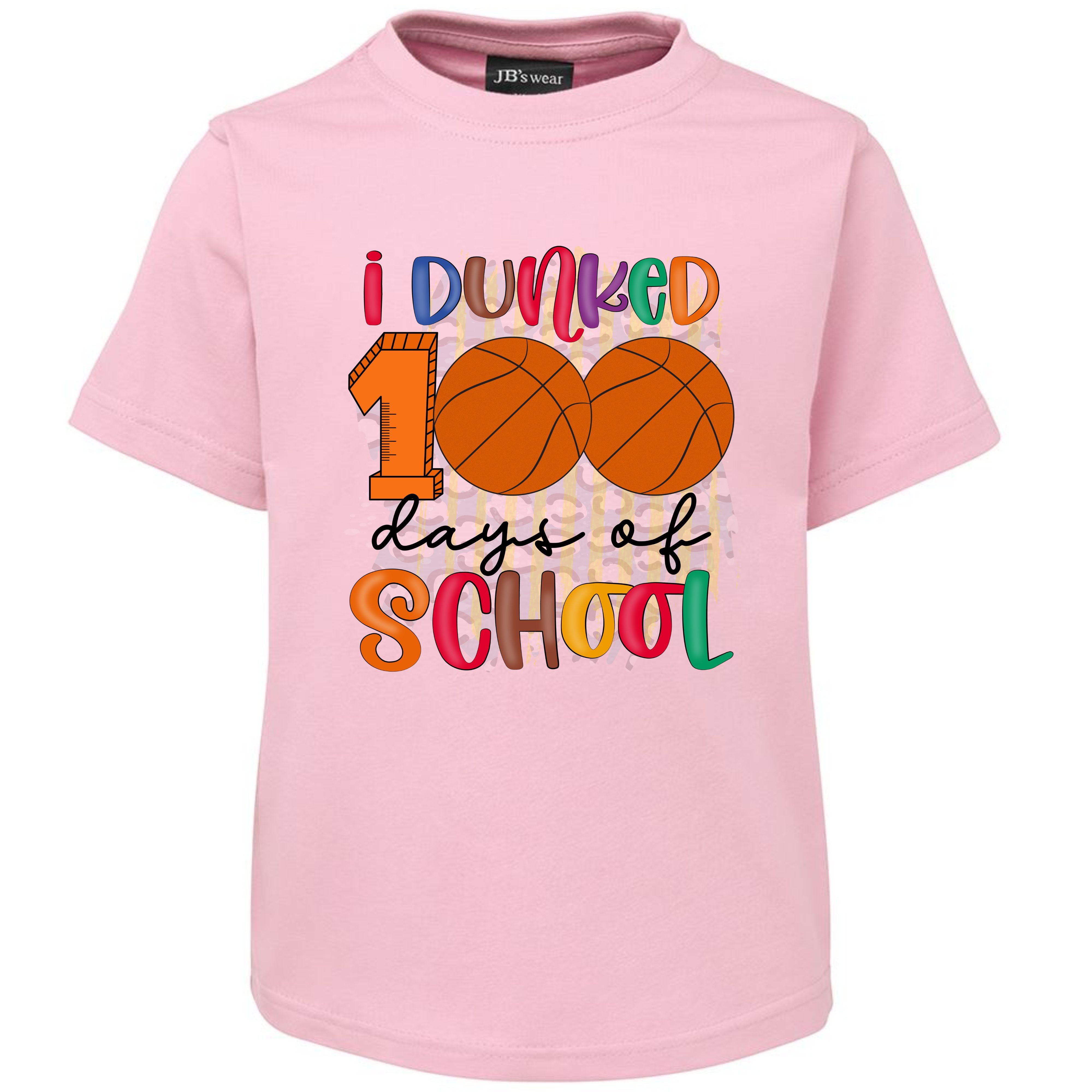 I DUNKED 100 DAYS OF SCHOOL TSHIRT