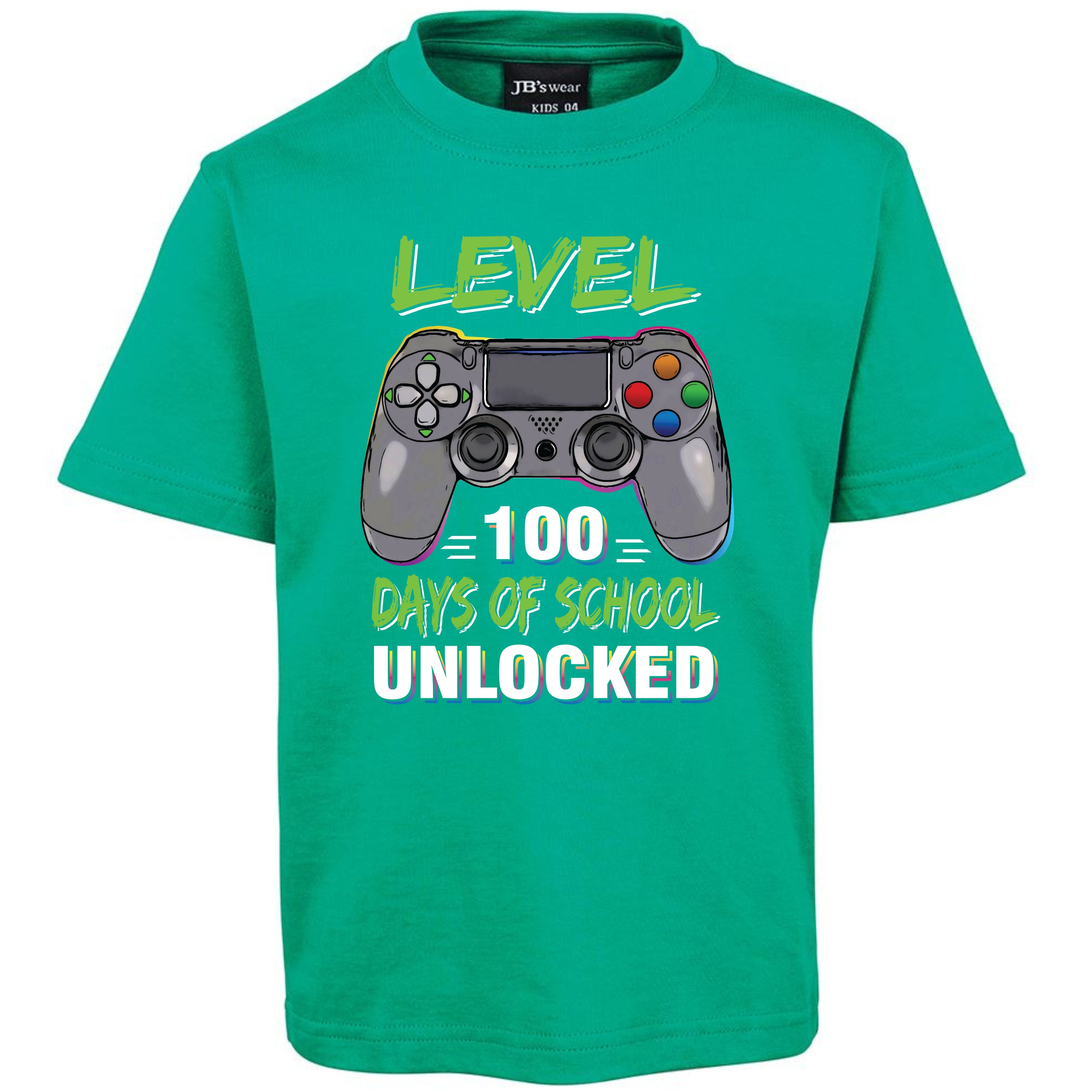 LEVEL 100 DAYS OF SCHOOL UNLOCKED TSHIRT