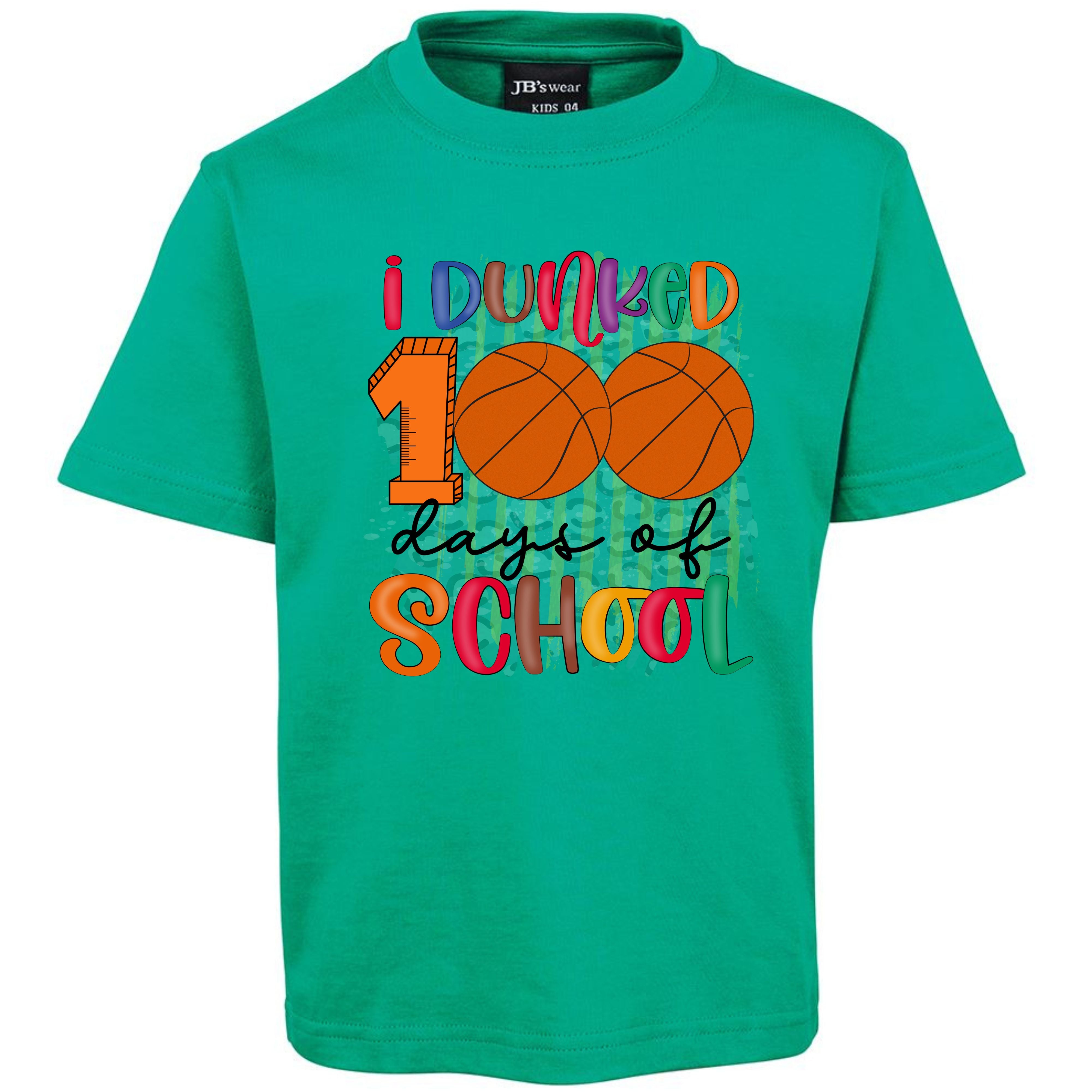 I DUNKED 100 DAYS OF SCHOOL TSHIRT