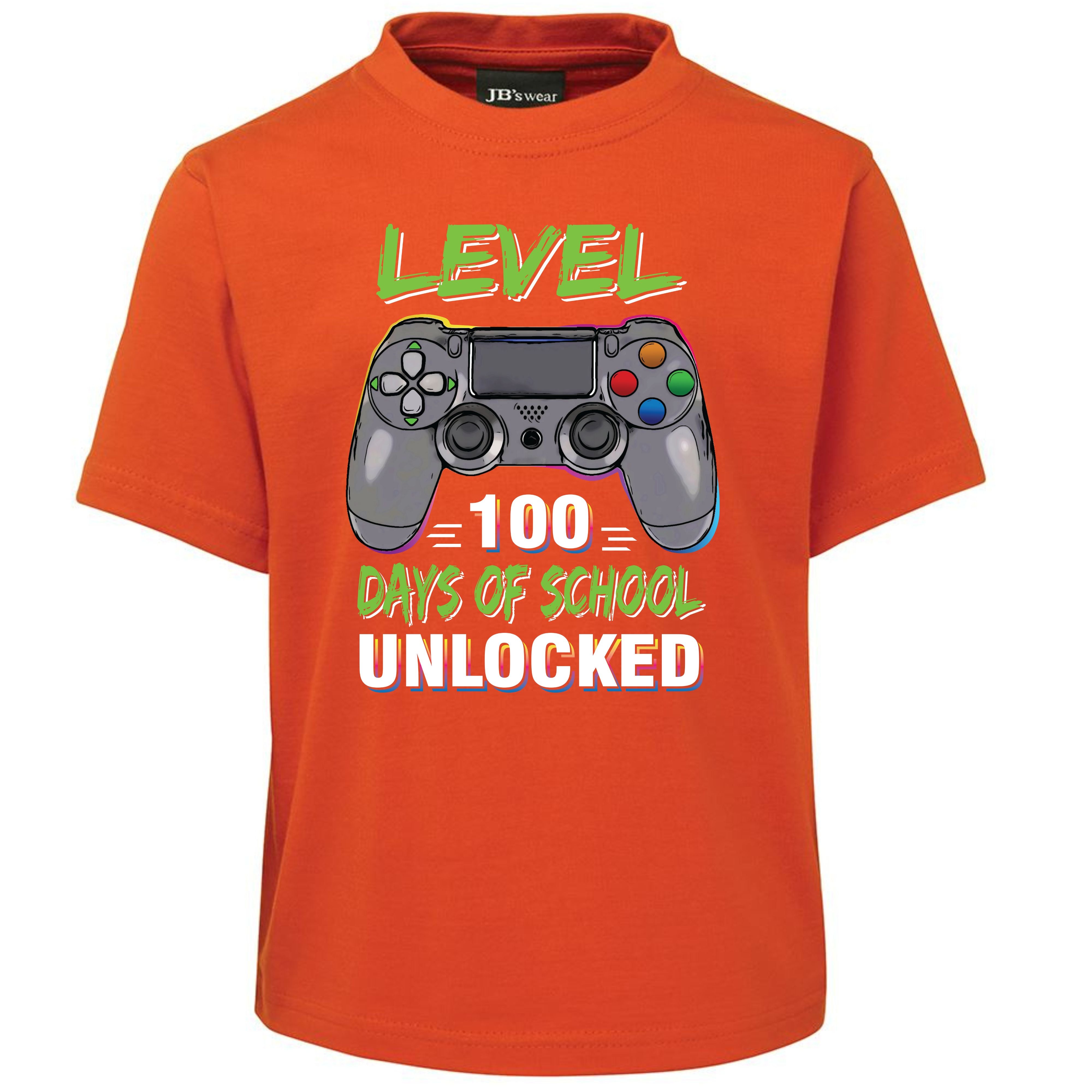 LEVEL 100 DAYS OF SCHOOL UNLOCKED TSHIRT