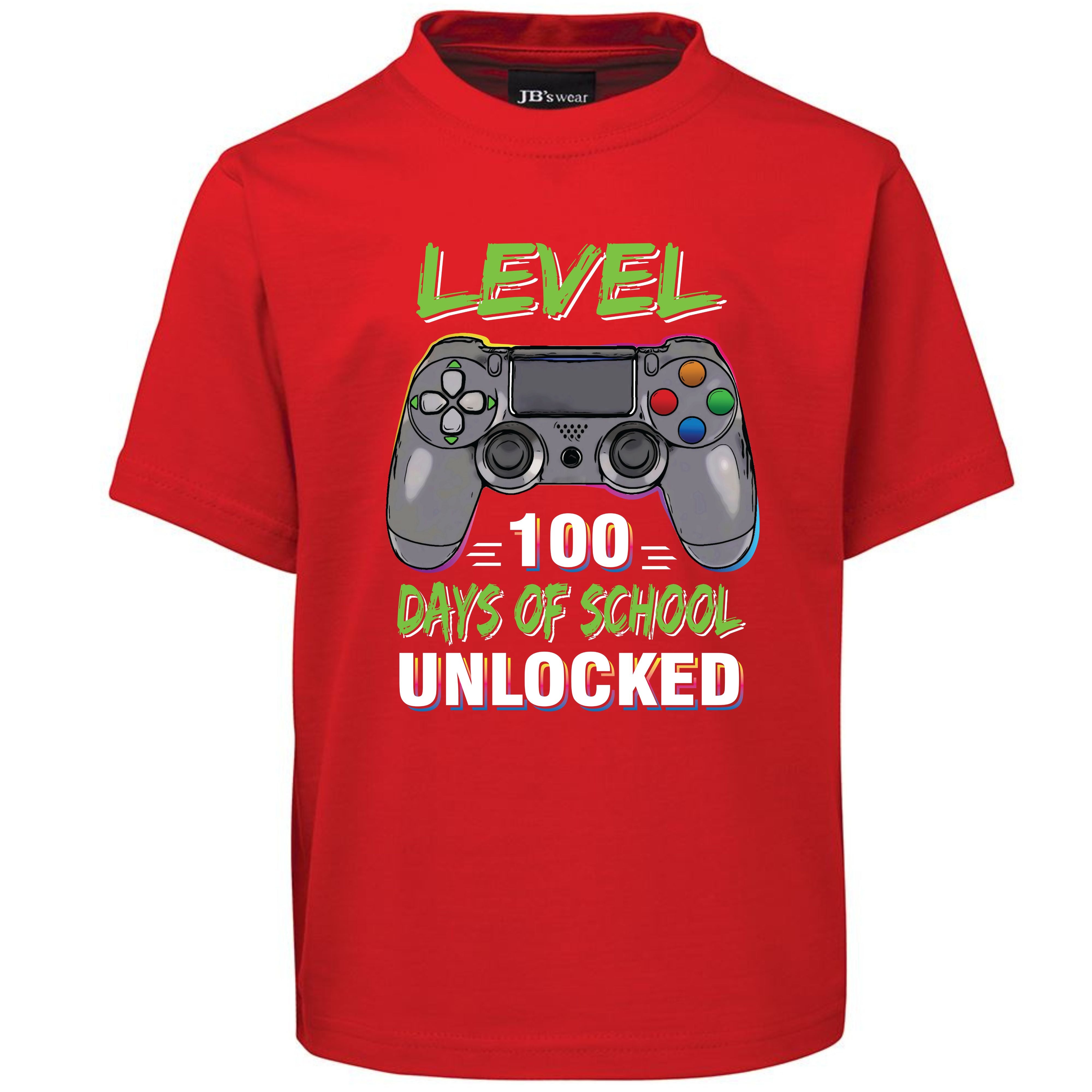 LEVEL 100 DAYS OF SCHOOL UNLOCKED TSHIRT