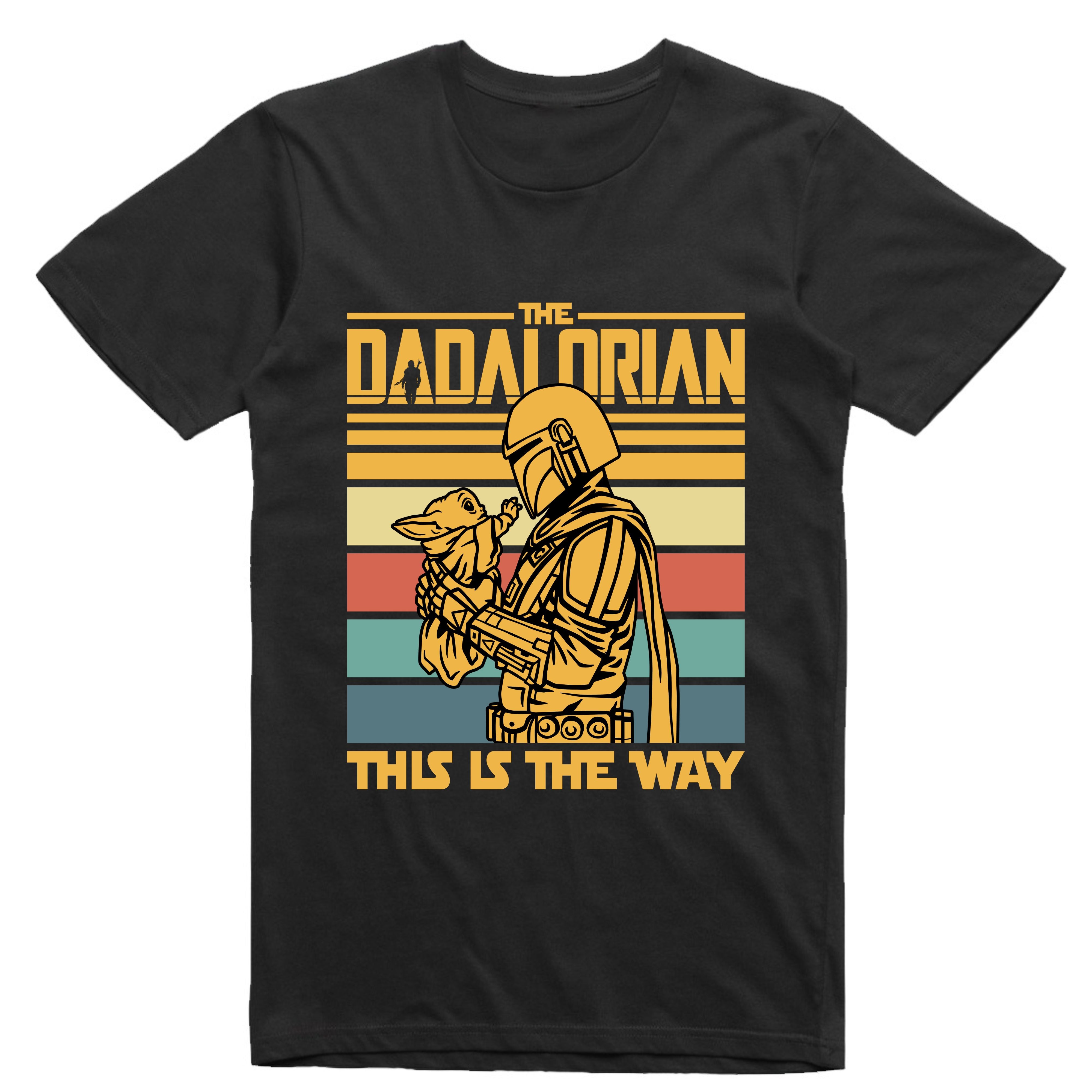 THE DADALORIAN HOLDING A BABY TSHIRT