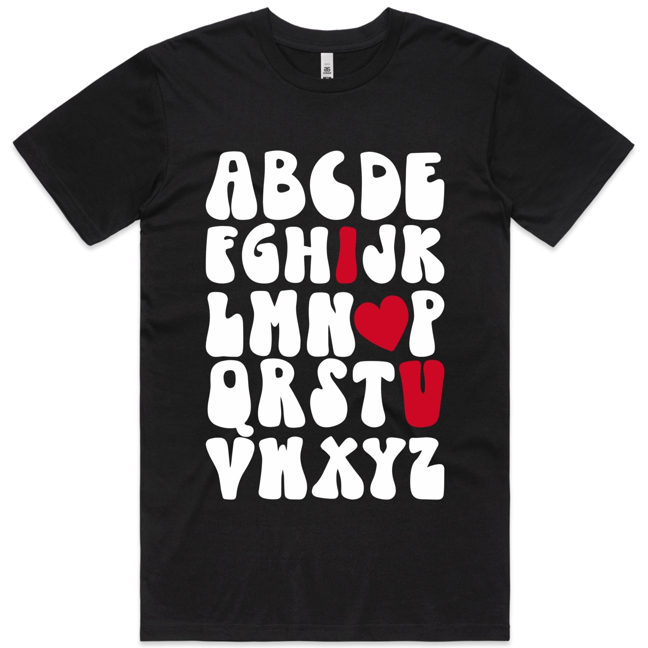 I LOVE YOU ALPHABET TSHIRT