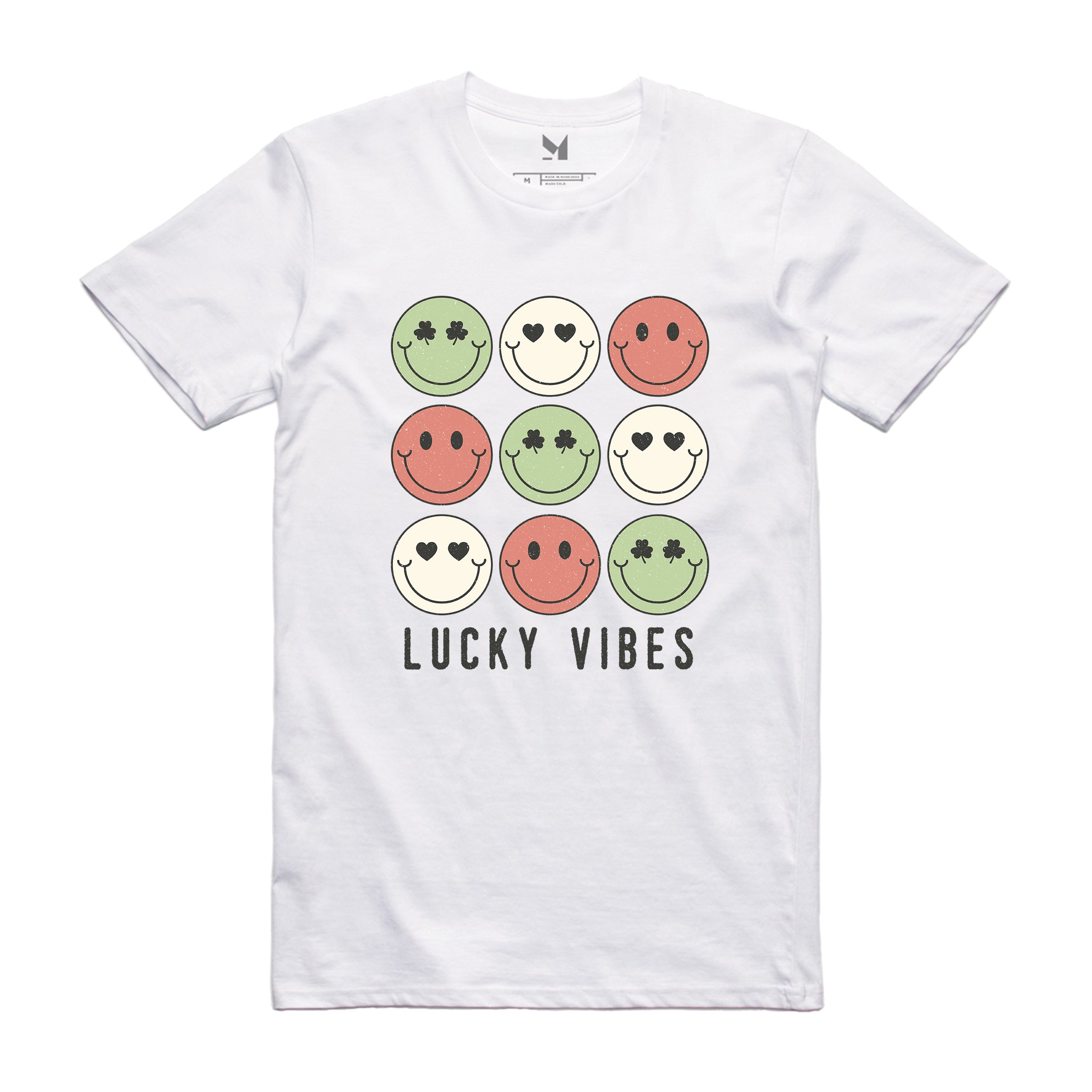 LUCKY VIBES SMILEY FACE TSHIRT