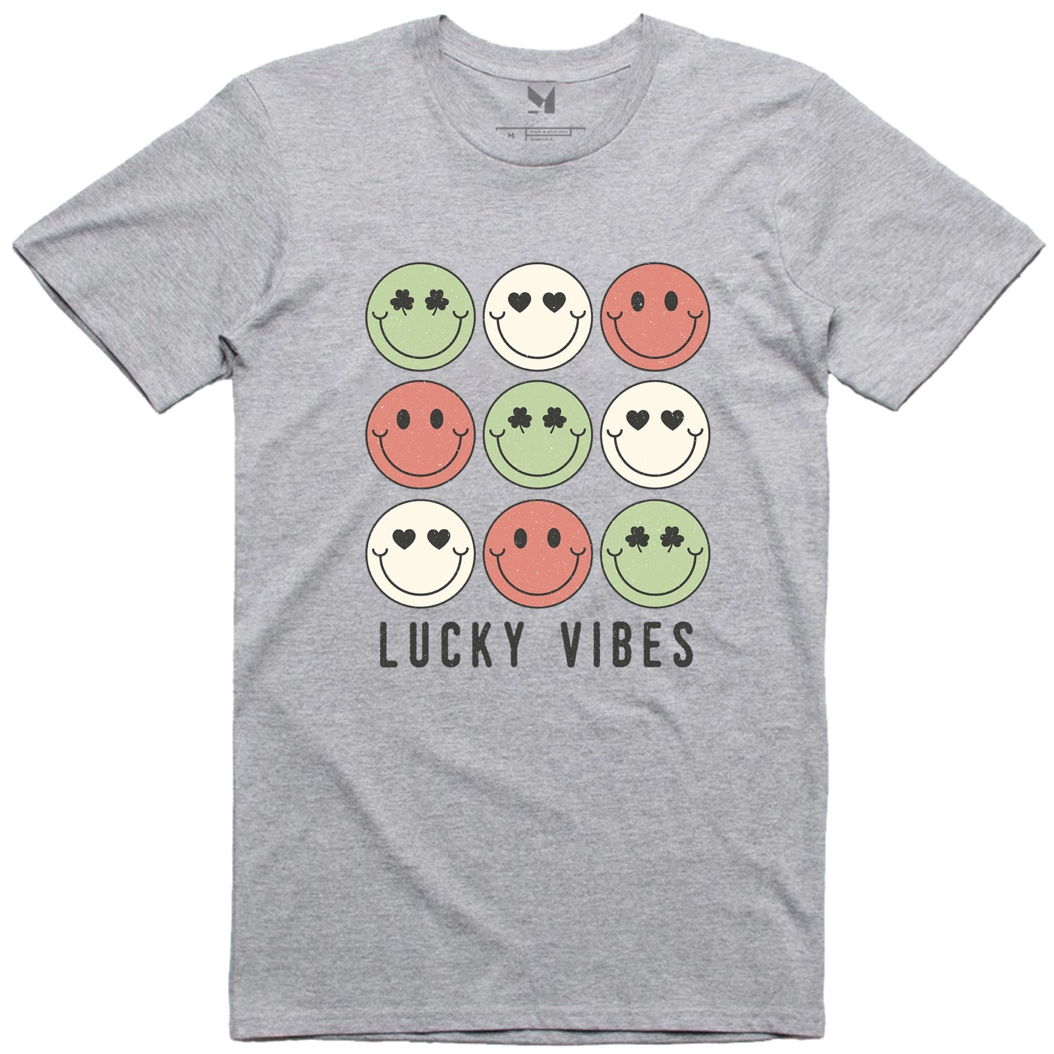 LUCKY VIBES SMILEY FACE TSHIRT