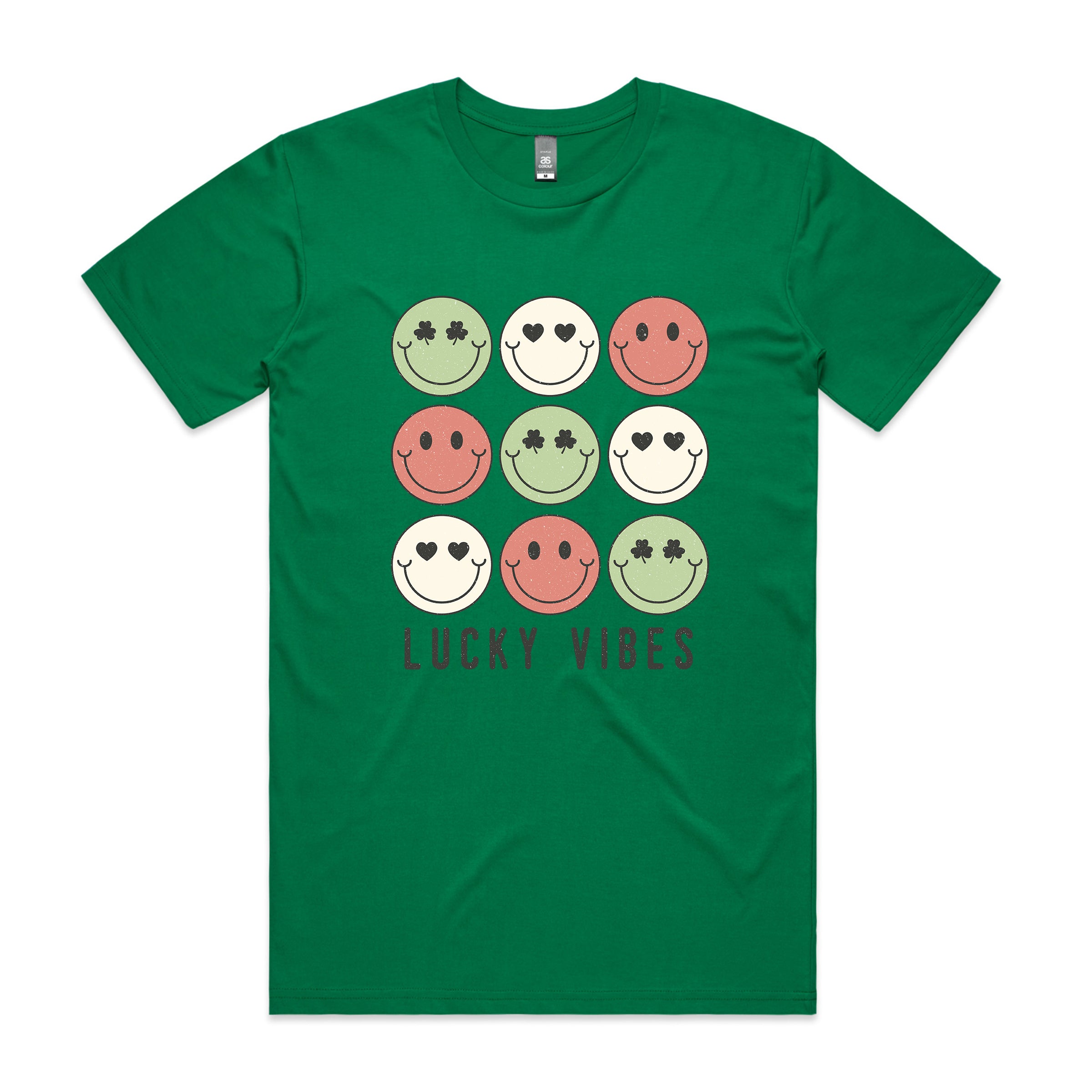 LUCKY VIBES SMILEY FACE TSHIRT