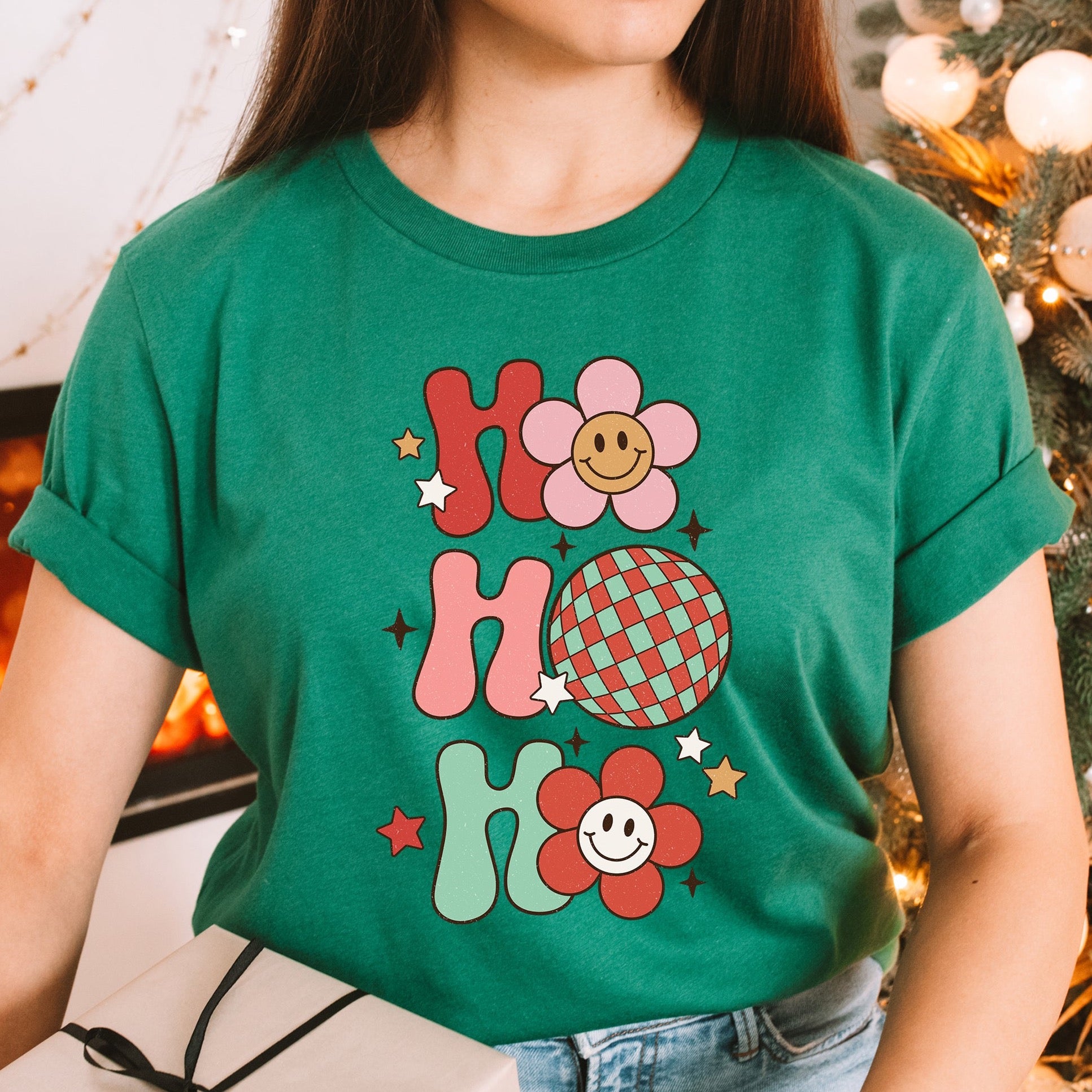 HO HO HO CHRISTMAS VIBES TSHIRT A024