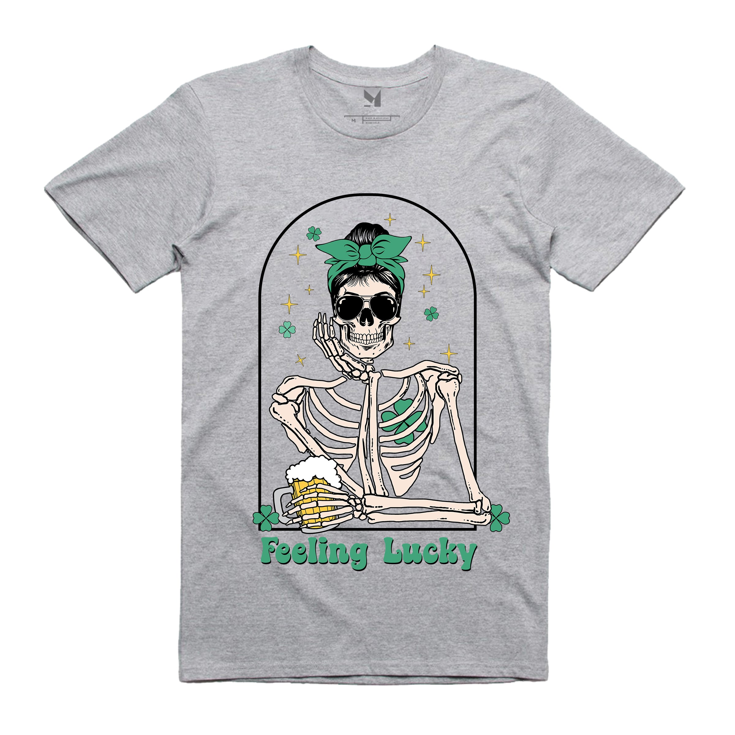 FEELING LUCKY SKELETON TSHIRT