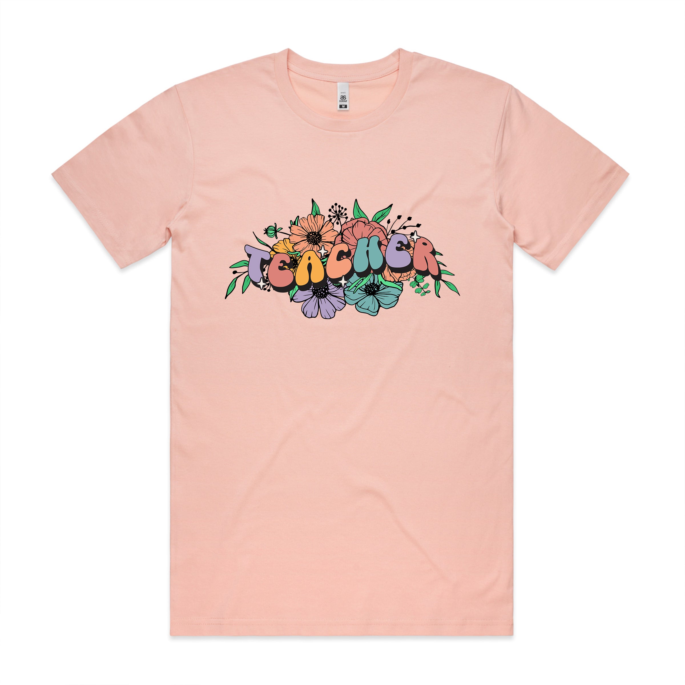 TEACHER FLORAL TSHIRT