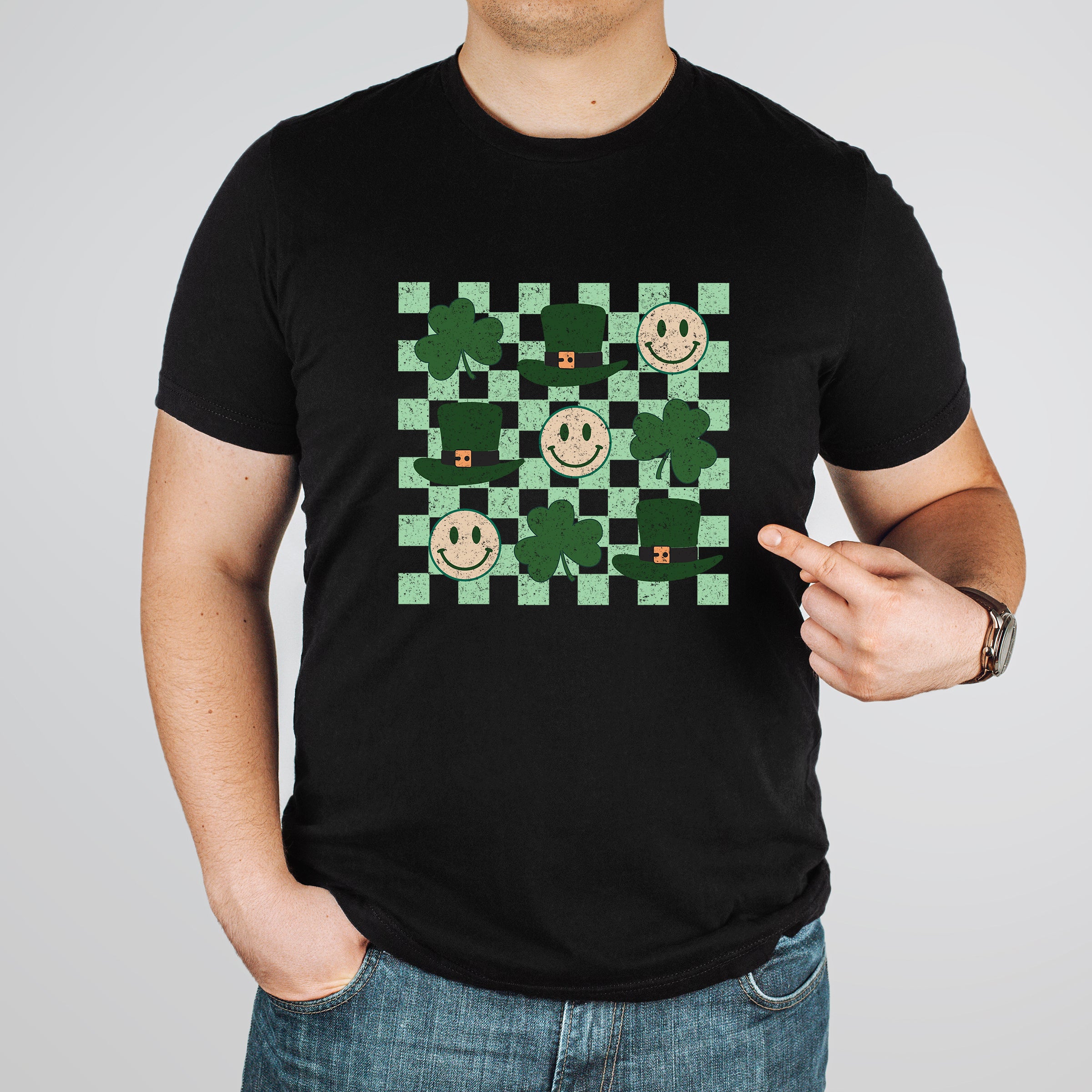 ST PATRICK'S DAY CHECKERED TSHIRT