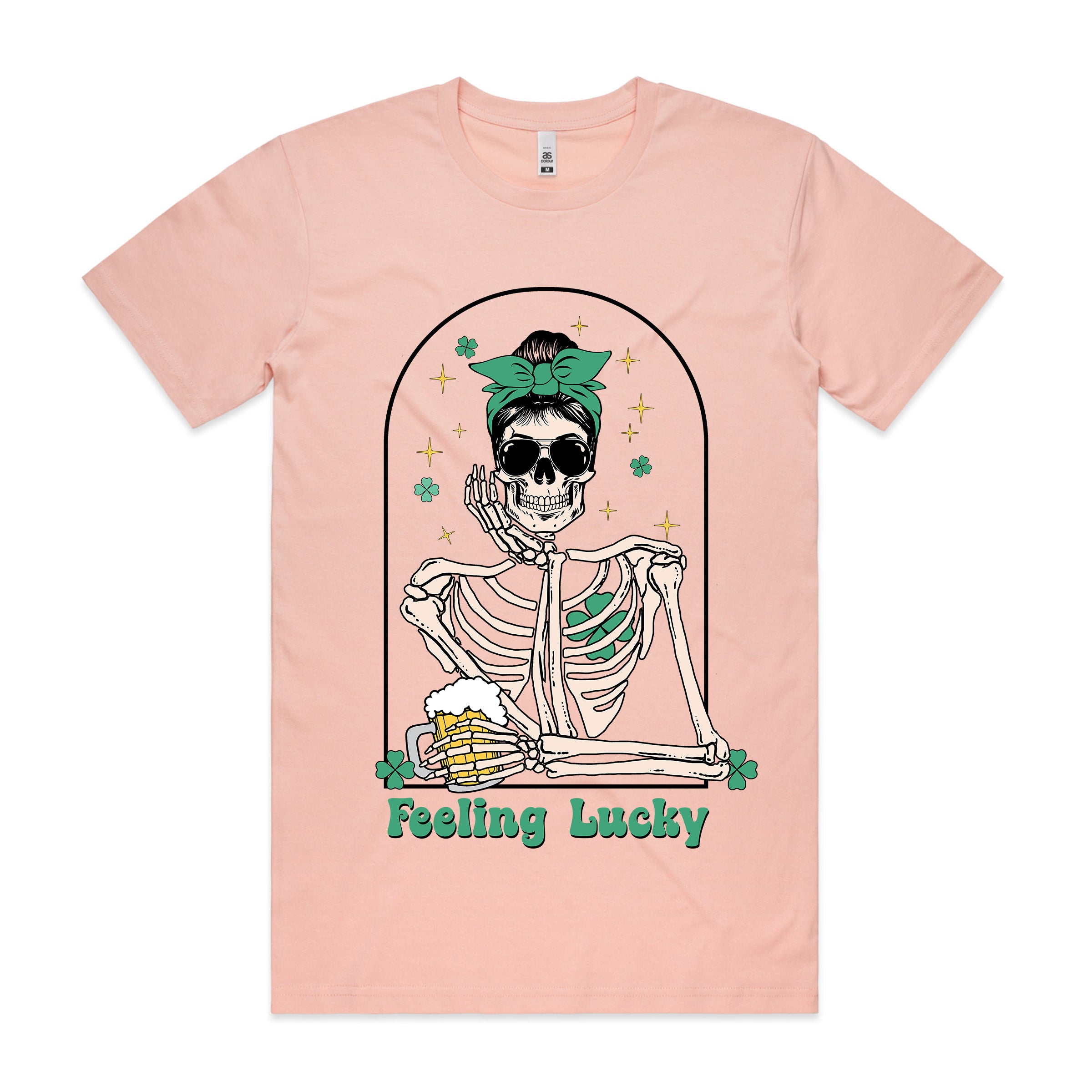 FEELING LUCKY SKELETON TSHIRT