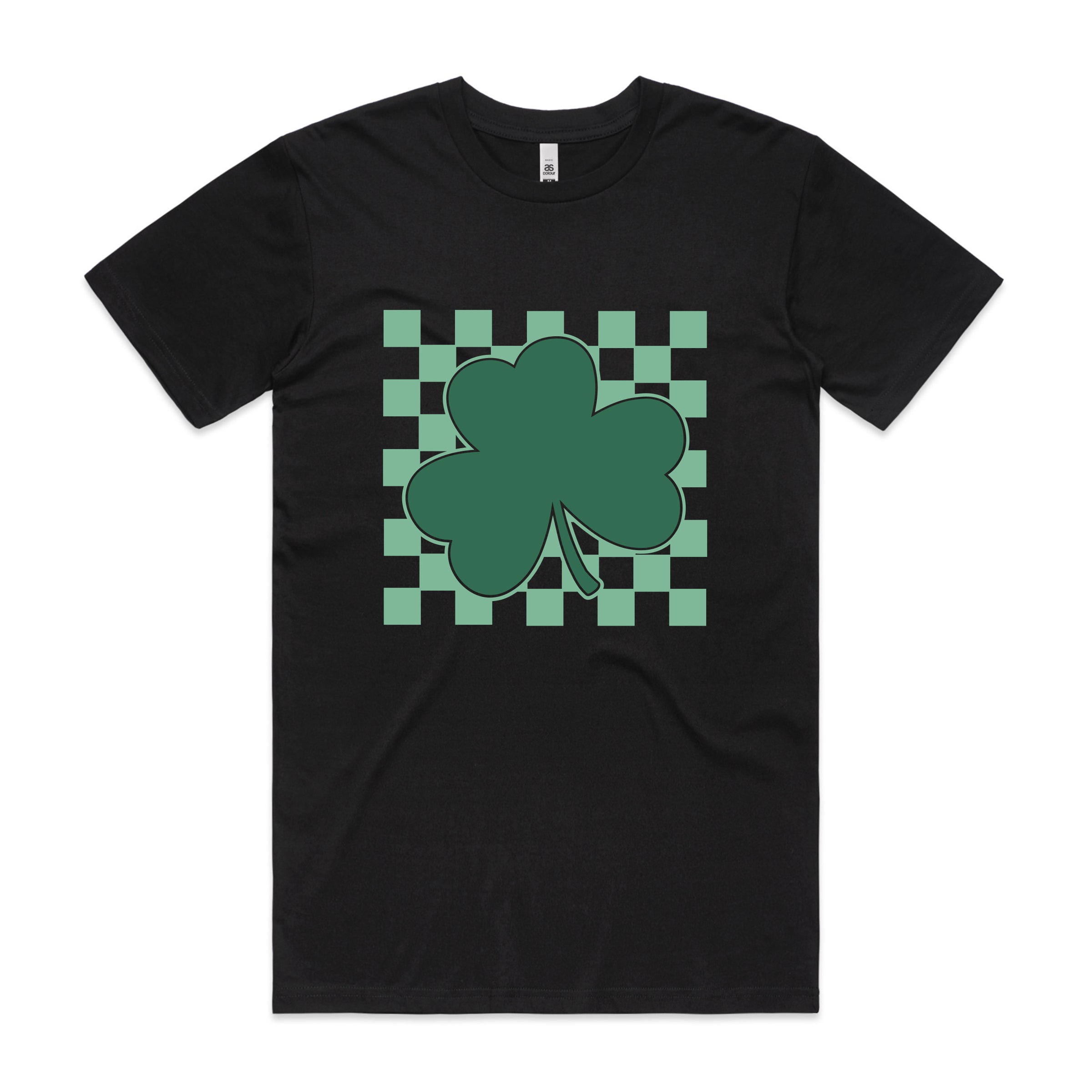 ST PATRICK'S DAY CHECKERED SHAMROCK TSHIRT