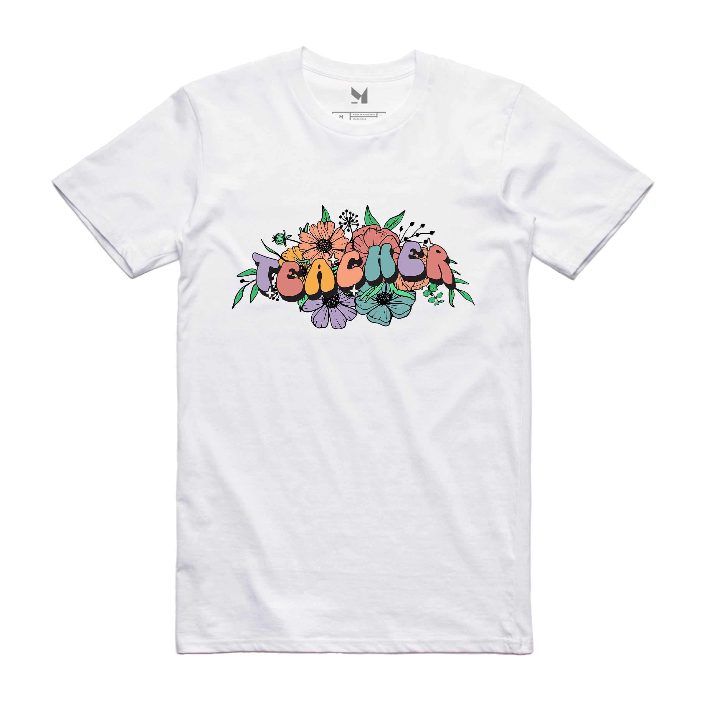 TEACHER FLORAL TSHIRT