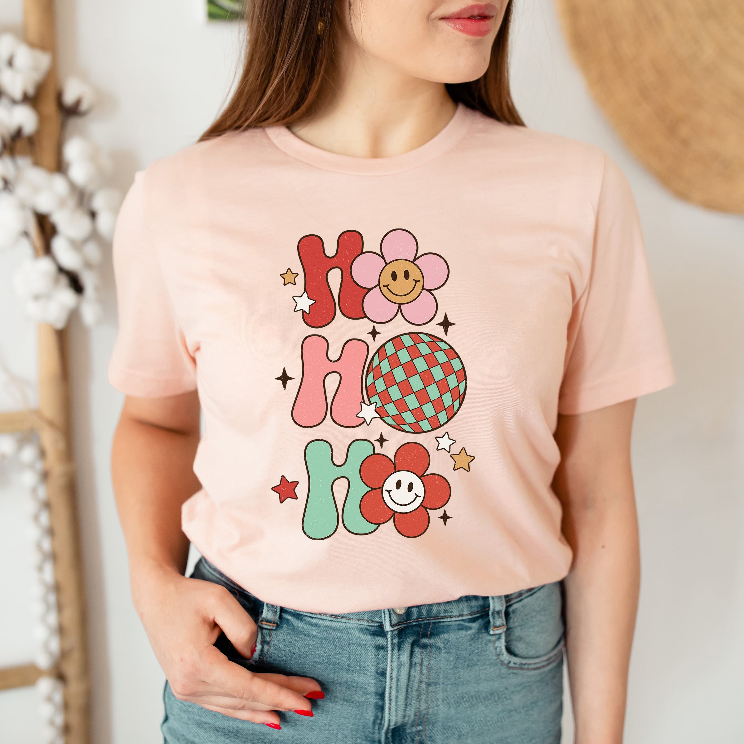 HO HO HO CHRISTMAS VIBES TSHIRT A024