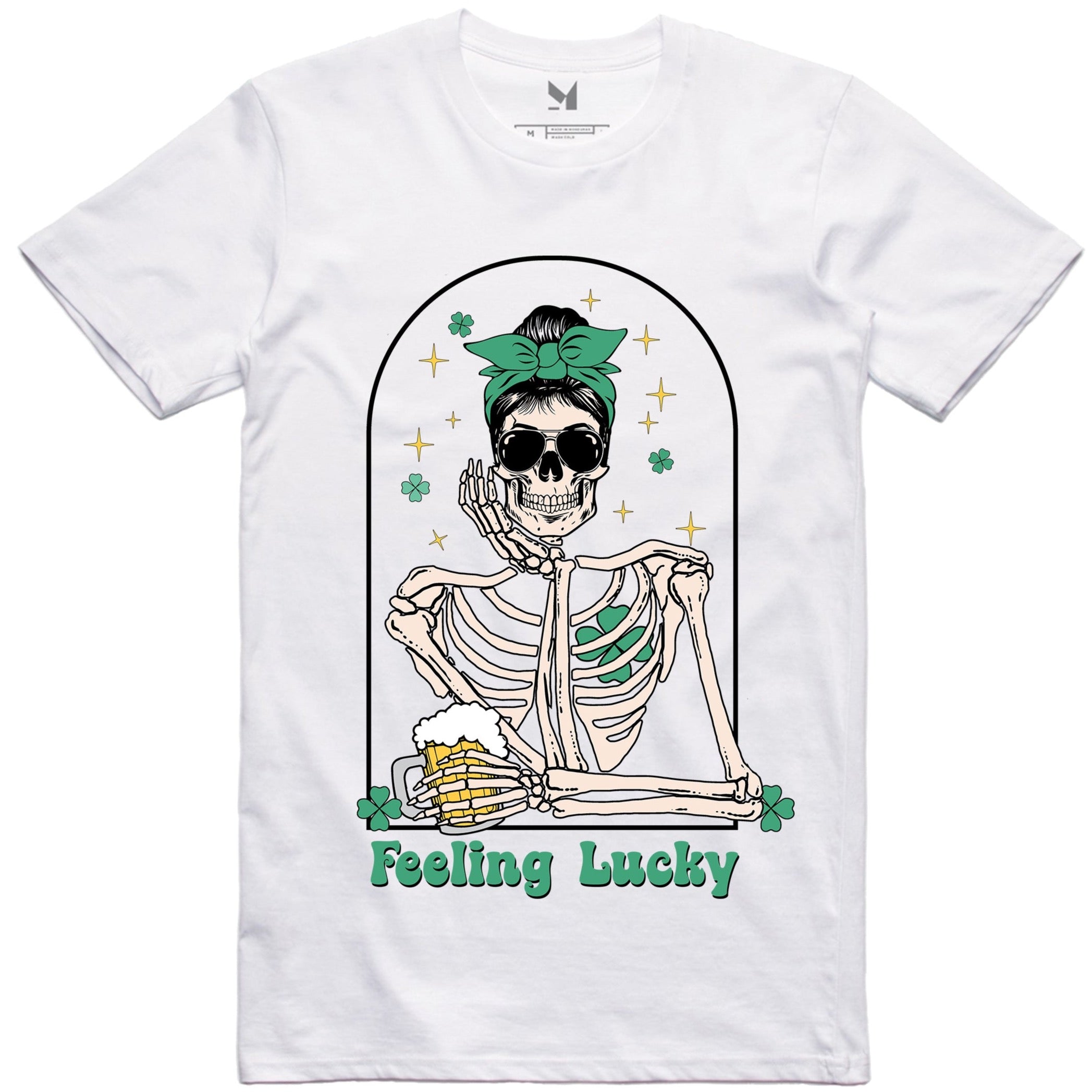 FEELING LUCKY SKELETON TSHIRT